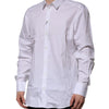 Dolce & Gabbana White Cotton GOLD Long Sleeves Formal Shirt