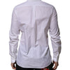 Dolce & Gabbana White Cotton MARTINI Long Sleeve Formal Shirt