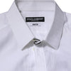 Dolce & Gabbana White Cotton MARTINI Long Sleeve Formal Shirt