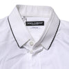 Dolce & Gabbana White Cotton GOLD Long Sleeves Formal Shirt