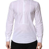 Dolce & Gabbana White Cotton Slim Long Sleeves Formal Shirt