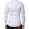 Dolce & Gabbana White GOLD Long Sleeves Dress Formal Shirt