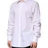Dolce & Gabbana White MARTINI Long Sleeve Dress Formal Shirt