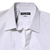 Dolce & Gabbana White MARTINI Long Sleeve Dress Formal Shirt