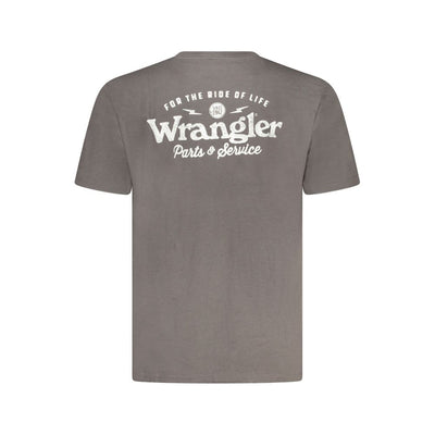 Wrangler Black Cotton Men's T-Shirt