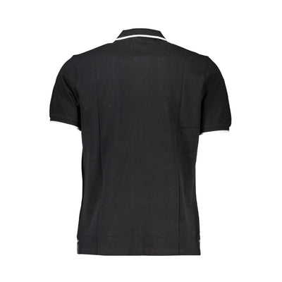 North Sails Black Cotton Men Polo
