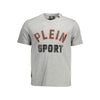Graues Baumwoll-T-Shirt von Plein Sport
