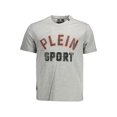 Graues Baumwoll-T-Shirt von Plein Sport