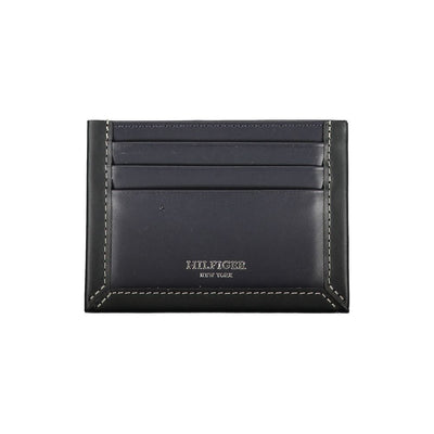 Tommy Hilfiger Blue Leather Men Wallet