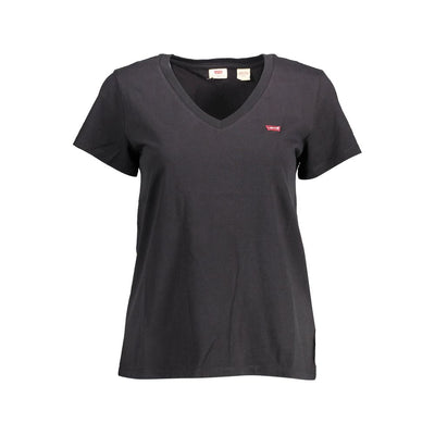 Levi's Black Organic Cotton Women T-Shirt