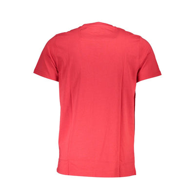 Cavalli Class Rosso Cotton Men T-Shirt