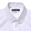 Dolce & Gabbana White GOLD Long Sleeves Dress Men Formal Shirt