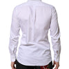 Dolce & Gabbana White Stripes Cotton Long Sleeve Formal Shirt
