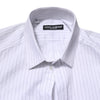 Dolce & Gabbana White Stripes Cotton Long Sleeve Formal Shirt