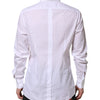 Dolce & Gabbana White GOLD Cotton Long Sleeves Formal Shirt