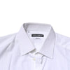 Dolce & Gabbana White GOLD Cotton Long Sleeves Men Formal Shirt