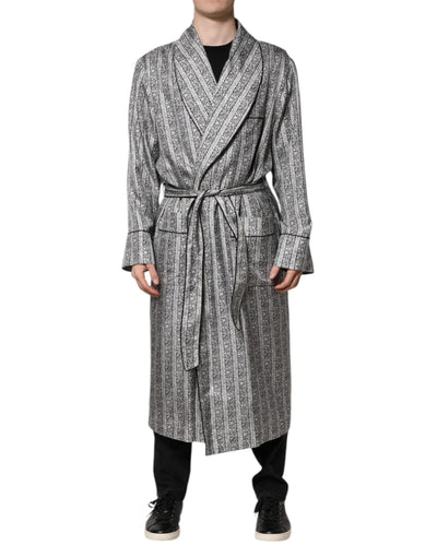 Dolce & Gabbana Multicolor Floral Robe Coat Wrap Jacket