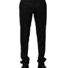 Dolce & Gabbana Black Wool Formal Dress Pants