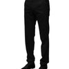 Dolce & Gabbana Black Wool Formal Dress Pants