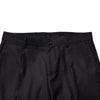 Dolce & Gabbana Black Wool Patterned Formal Pants