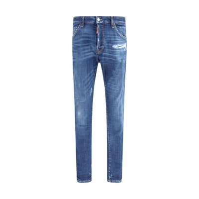 Dsquared² Blue Cotton Skinny Jeans