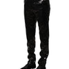 Dolce & Gabbana Black Sequined Embellishment Pants