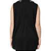 Dolce & Gabbana Black Cotton Rhinestone Embellished Tank Top