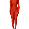Dolce & Gabbana Red Nylon Turtleneck Bodycon Jumpsuit Dress