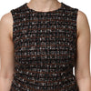 Dolce & Gabbana Multicolor Sleeveless Mini Tweed A-line Dress