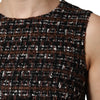 Dolce & Gabbana Multicolor Sleeveless Mini Tweed A-line Dress