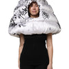 Dolce & Gabbana White Polyester Printed Hood Quilted Hat