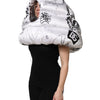 Dolce & Gabbana White Polyester Printed Hood Quilted Hat