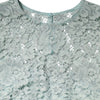 Dolce & Gabbana Mint Green Floral Lace Cotton Blouse Top