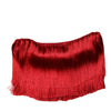 Dolce & Gabbana Red Silk Strapless Fringe Crop Tube Top