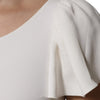 Dolce & Gabbana White Viscose Round Neck Short Sleeves Top