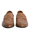Brunello Cucinelli Brown Leather Loafer Dress Formal Shoes