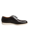 Pollini Dark Brown Leather Derby Lace Up Dress Formal Shoes
