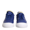 Nike White Blue Lace Up Low Top Drop-Type PRM Sneakers Shoes
