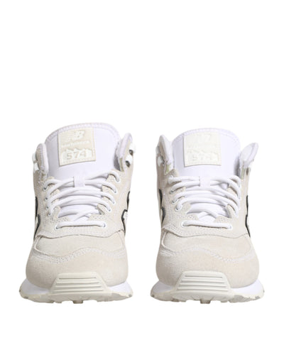 New Balance Off White Suede Sneakers Shoes