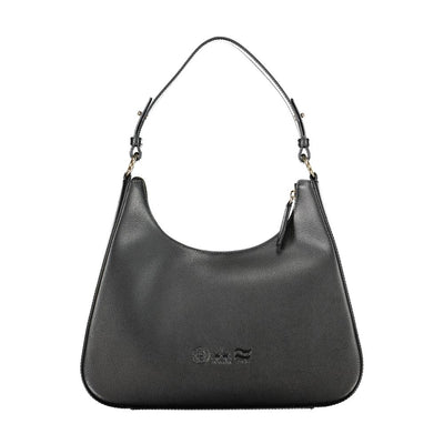 La Martina Black Leather Women's Shoulder Bag