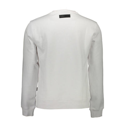Plein Sport Bianco Cotton Mens Sweatshirt