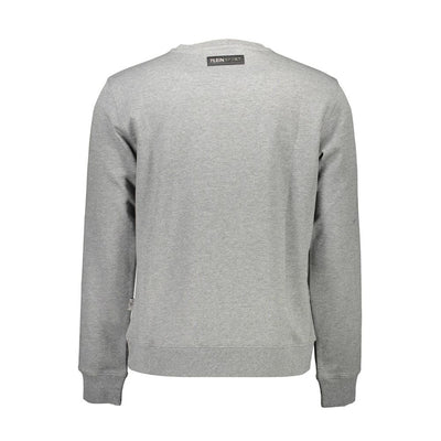 Plein Sport Grigio Cotton Men Sweatshirt