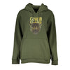Cavalli Class Green Cotton Sweatshirt