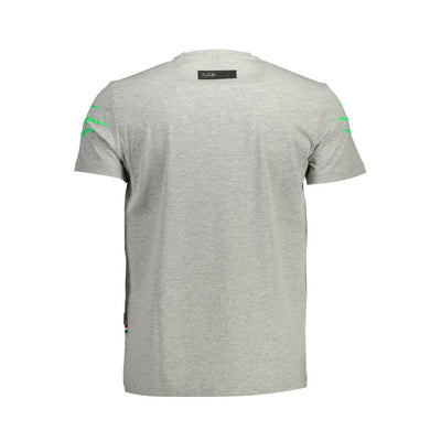 Plein Sport Gray Cotton T-Shirt