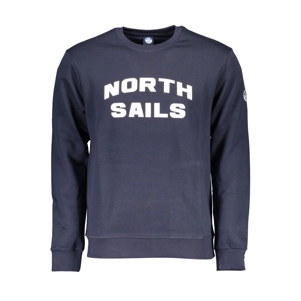 North Sails Blue Cotton Men's Sweatshirt