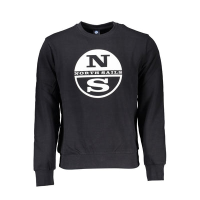 North Sails Black Cotton Men Sweater