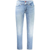Tommy Hilfiger Azzurro Cotton Men's Slim Tapered Jean