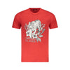Cavalli Class Red Cotton Men T-Shirt