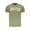 Cavalli Class Green Cotton Men T-Shirt