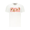Cavalli Class White Cotton Men T-Shirt
